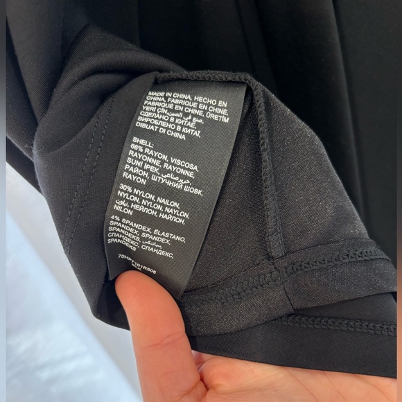 Black Mini Tank Dress with Mesh Cutouts - Picture 5 of 5